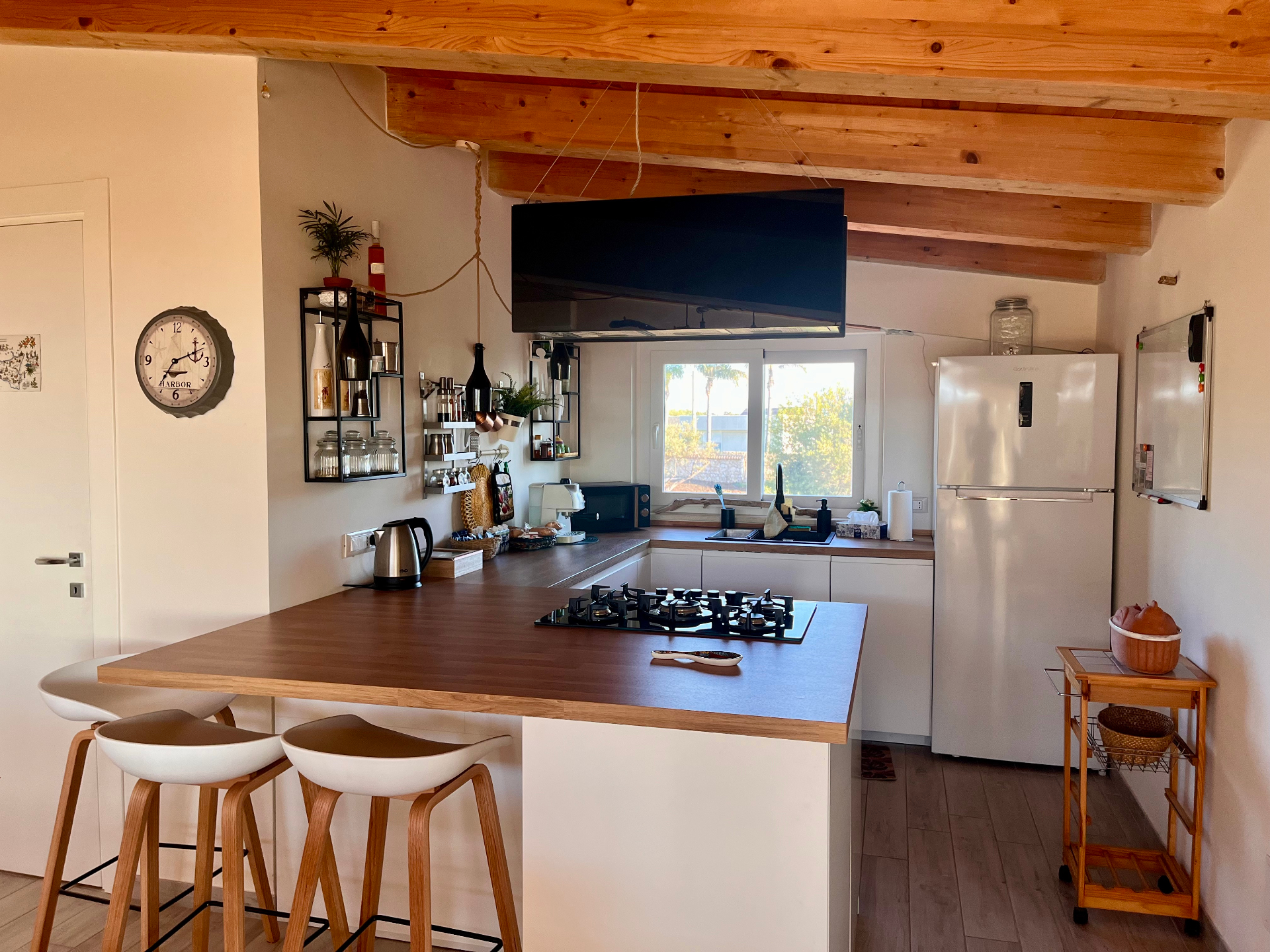 Open kitchen and shared living space
